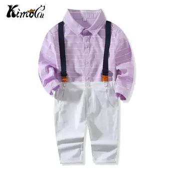 Kimocat baby boy clothes Boys' long-sleeved gentlemen's bow striped shirts for spring and autumn newborn set
Kimocat baby boy clothes Boys' long-sleeved gentlemen's bow striped shirts for spring and autumn newborn set