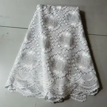 White African French Tulle Lace Fabric For Evening Party Dress Milk Silk Cotton Lace Fabrics High Quality Nigeria Voile Lace
White African French Tulle Lace Fabric For Evening Party Dress Milk Silk Cotton Lace Fabrics High Quality Nigeria Voile Lace