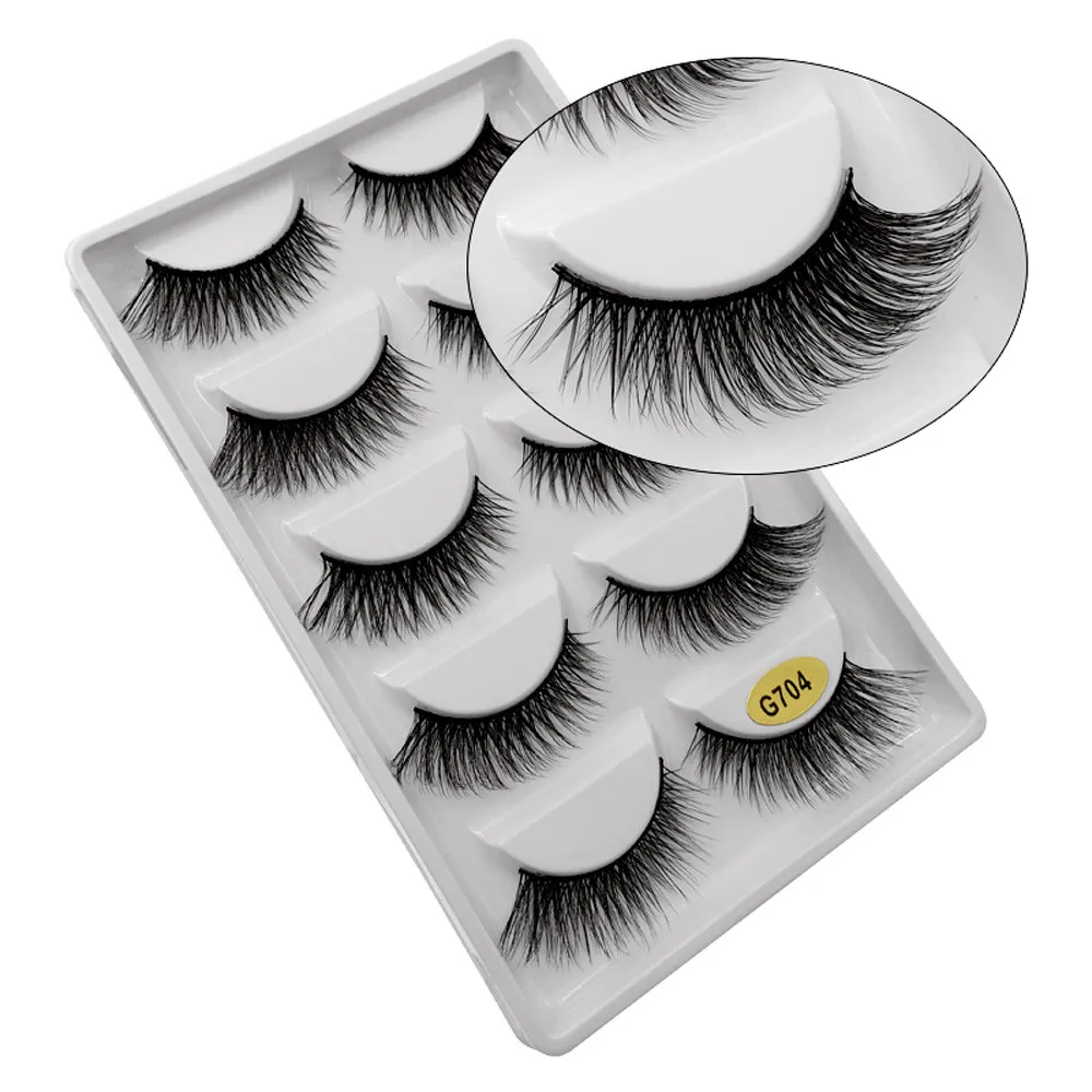 Natural Thick False Fake Eyelashes Eye 5 Pairs 3D Handmade Long Wispy Natural Style Eye Makeup Extension Tools For Beauty +
Natural Thick False Fake Eyelashes Eye 5 Pairs 3D Handmade Long Wispy Natural Style Eye Makeup Extension Tools For Beauty +