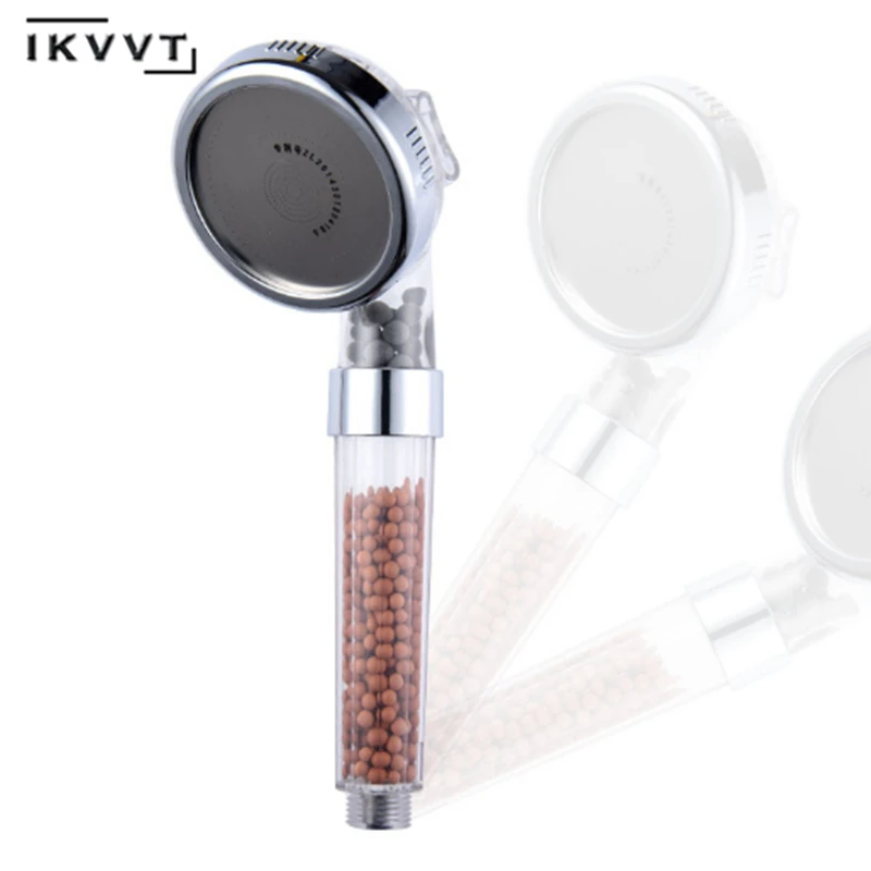 Adjustable 3 Mode Bath Shower Head High Pressure Stone Stream Handheld Shower Head with Negative Ion Activated Ceramic Balls
Adjustable 3 Mode Bath Shower Head High Pressure Stone Stream Handheld Shower Head with Negative Ion Activated Ceramic Balls