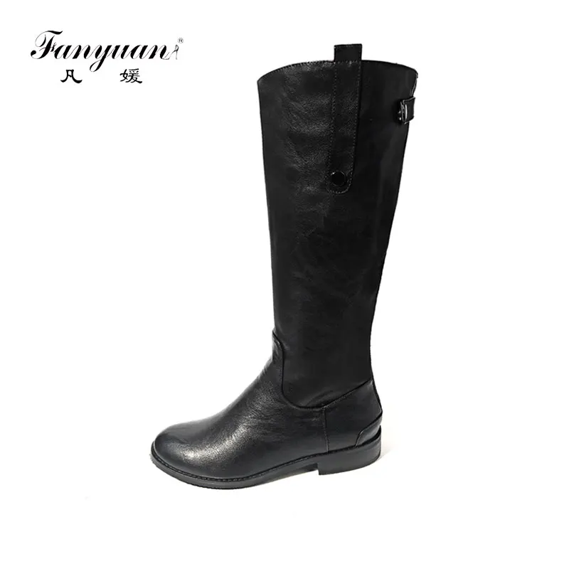 Fanyuan Roman Winter Long Boots Women Vintage Concise Chelsea Boots Waterproof PU Leather Casual Rubber Flat Boots Female Zip
Fanyuan Roman Winter Long Boots Women Vintage Concise Chelsea Boots Waterproof PU Leather Casual Rubber Flat Boots Female Zip