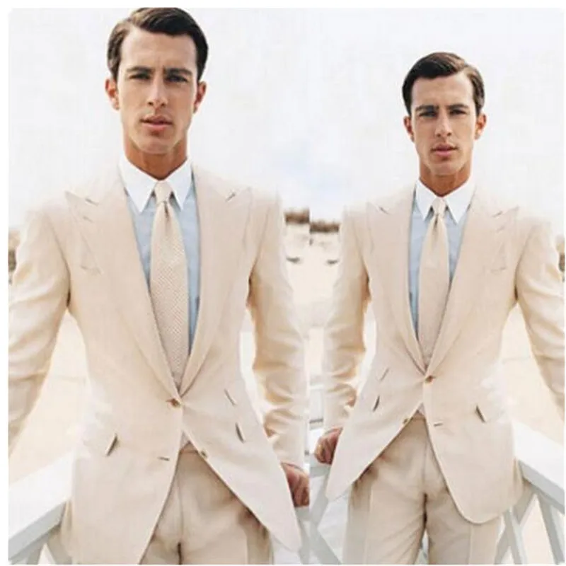 men suits Beige handsome groom wedding dress custom mens suits best high quality suit for Men's suits
men suits Beige handsome groom wedding dress custom mens suits best high quality suit for Men's suits
