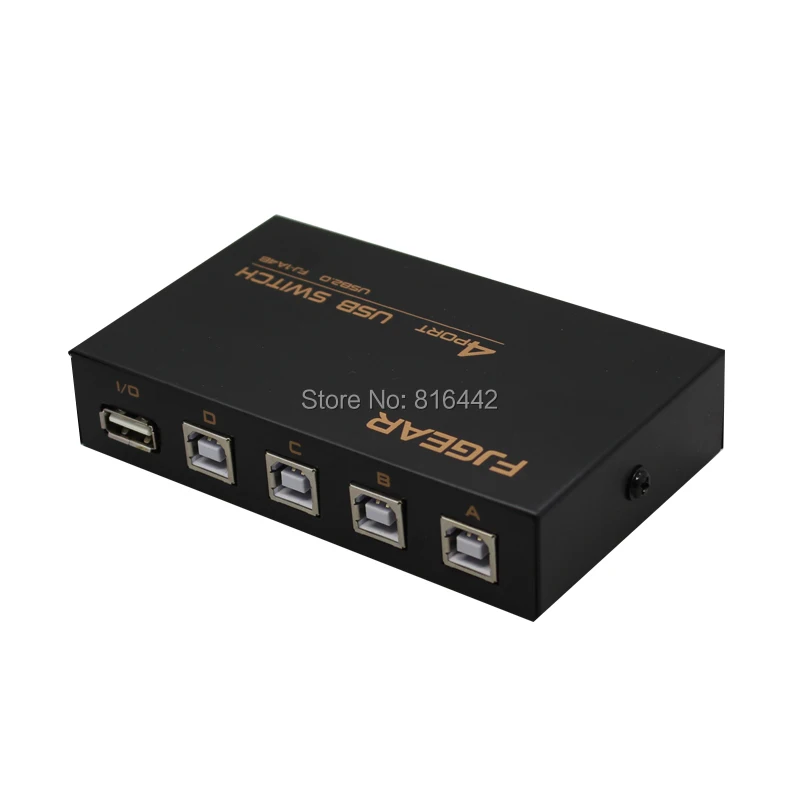 USB HUB 4 Port USB sharing Switch Switcher Selector Hub For PC Scanner Printer Supports 4 computers to share 1 USB device
USB HUB 4 Port USB sharing Switch Switcher Selector Hub For PC Scanner Printer Supports 4 computers to share 1 USB device