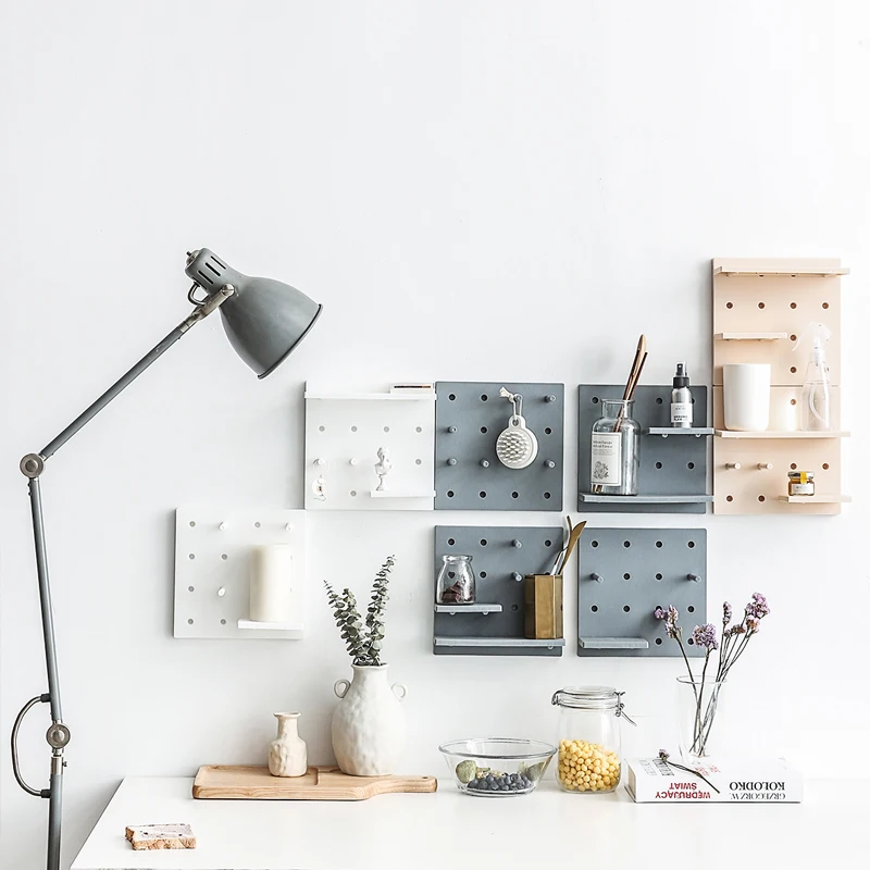 Creative Home Detachable DIY Hole Plate Wall Storage Rack INS Nordic Storage Shelf With sticker Hanging Hooks For Living Room
Creative Home Detachable DIY Hole Plate Wall Storage Rack INS Nordic Storage Shelf With sticker Hanging Hooks For Living Room