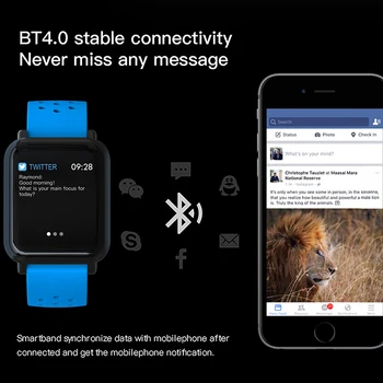 Incoming reminder Smart band waterproof heart rate smart bracelet blood pressure smart wristband women best gifts for friends
Incoming reminder Smart band waterproof heart rate smart bracelet blood pressure smart wristband women best gifts for friends