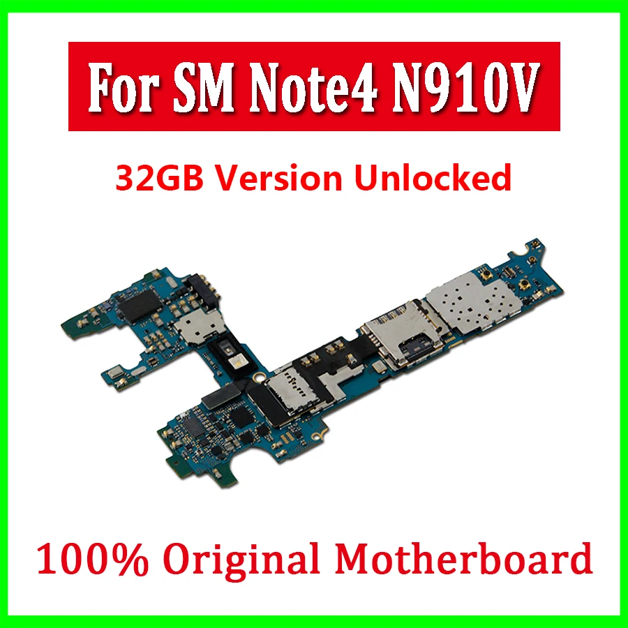 with Android System & Original unlocked for Samsung Galaxy Note 4 N910V Motherboard,Good Working & Free Shipping
with Android System & Original unlocked for Samsung Galaxy Note 4 N910V Motherboard,Good Working & Free Shipping