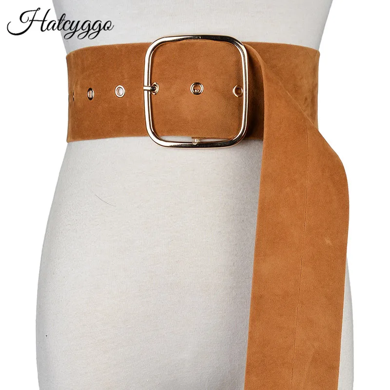 HATCYGGO Female Wide Cummerbunds Vintage Suede Waist Belt For Women Fashion Large Square Buckle Strap Clothes Decor Waistband
HATCYGGO Female Wide Cummerbunds Vintage Suede Waist Belt For Women Fashion Large Square Buckle Strap Clothes Decor Waistband