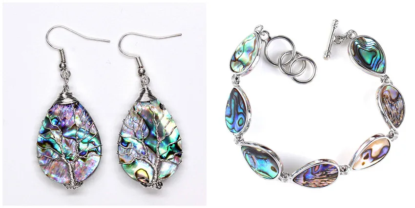 Trendy-beads Unique Silver Plated Water Drop Bangle Abalone Shell Earrings For Anniversary Jewelry Sets
Trendy-beads Unique Silver Plated Water Drop Bangle Abalone Shell Earrings For Anniversary Jewelry Sets