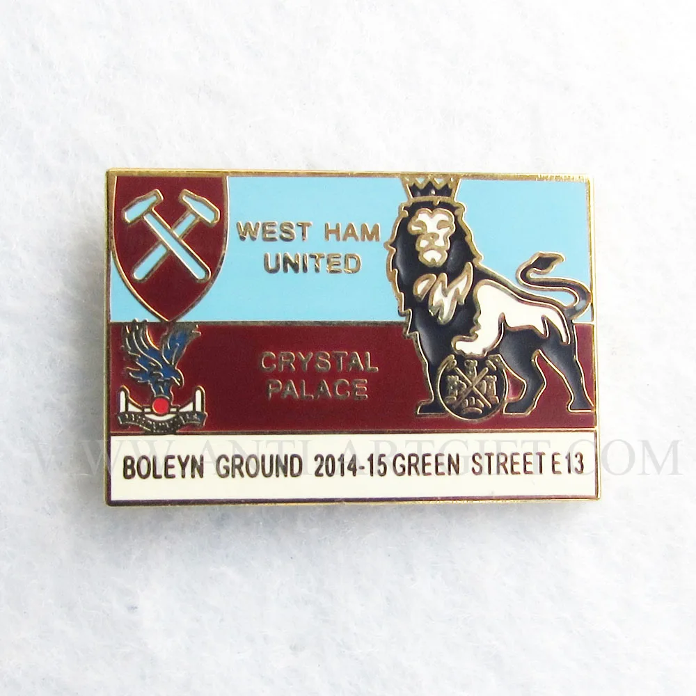 Custom hard enamel 2017 baseball pins gold lion west ham united sports badges high quality EXW price
Custom hard enamel 2017 baseball pins gold lion west ham united sports badges high quality EXW price