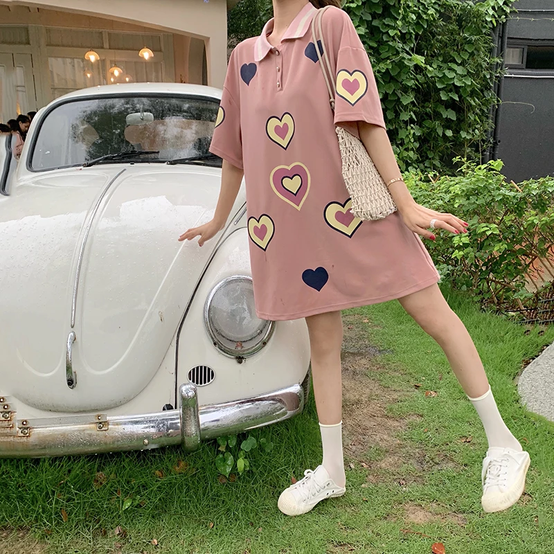 pink t shirt dress 2019 korean street breif style love heart print short sleeve mini summer dresses womens (R77750)
pink t shirt dress 2019 korean street breif style love heart print short sleeve mini summer dresses womens (R77750)