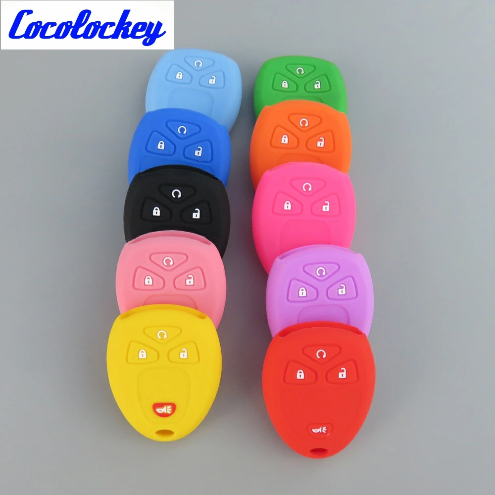 Cocolockey Silicone Car Key Cover for BUICK Terraza 2005 - 2007 Remote Case Fob 4 Button No Logo | Автомобили и мотоциклы