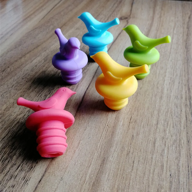 1pcs Bird Shaped Wine Bottle Stoppers Silicone Beer Wine Cork Plug Bottle Cover Kitchen Bar Tool
1pcs Bird Shaped Wine Bottle Stoppers Silicone Beer Wine Cork Plug Bottle Cover Kitchen Bar Tool