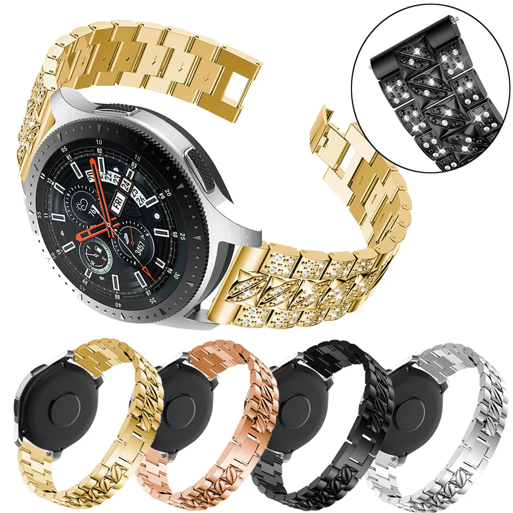 Stainless Steel Watch Strap Band For Samsung Gear S3 Frontier Classic Smart Watch Metal Replacement Rhinestone Bracelet 22MM
Stainless Steel Watch Strap Band For Samsung Gear S3 Frontier Classic Smart Watch Metal Replacement Rhinestone Bracelet 22MM