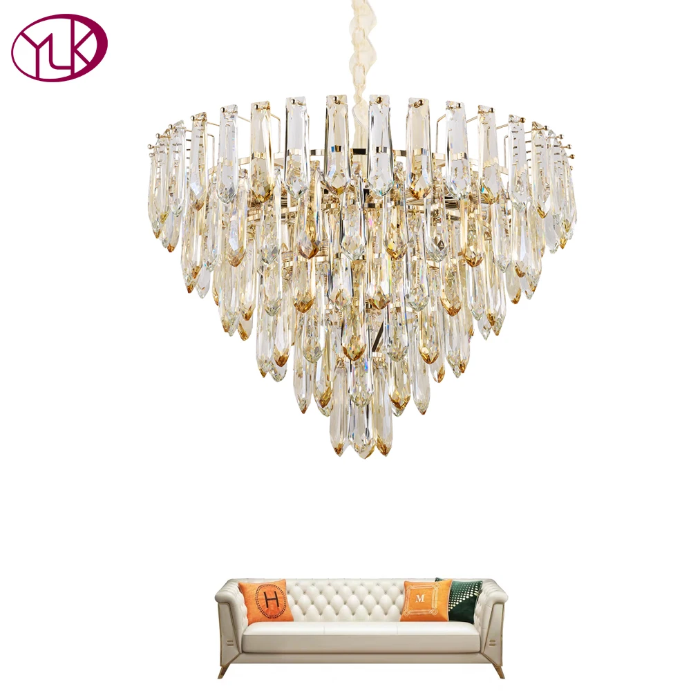 Luxury Modern Chandelier Lighting For Living Room New Arrival Chain Chandeliers Home Decoration Smoke gray Crystal Lamps
Luxury Modern Chandelier Lighting For Living Room New Arrival Chain Chandeliers Home Decoration Smoke gray Crystal Lamps