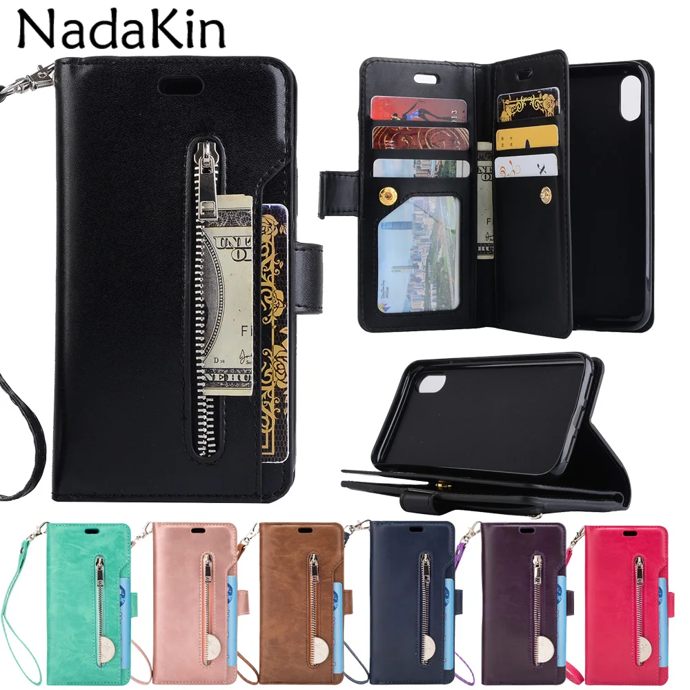 Zipper Wallet 9 Card Pockets Functional Book Case for iPhone X XS MAX XR 5 5S 6 6S 7 8 Plus Luxury Flip Leather Purse Shell
Zipper Wallet 9 Card Pockets Functional Book Case for iPhone X XS MAX XR 5 5S 6 6S 7 8 Plus Luxury Flip Leather Purse Shell