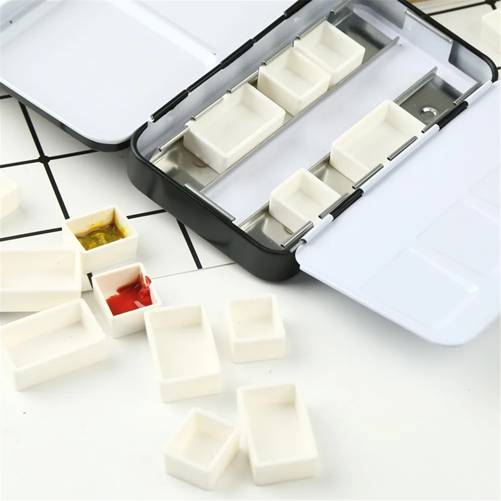 10/40pcs Empty Full Pans for Watercolor Pigment White Half Pans Paint Tool Plastic Solid Watercolor Empty Artists Paint Palette
10/40pcs Empty Full Pans for Watercolor Pigment White Half Pans Paint Tool Plastic Solid Watercolor Empty Artists Paint Palette
