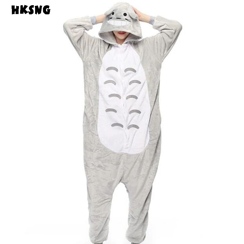 HKSNG Unisex High Quality Adult Winter Grey Totoro Kigurumi Pajamas Cartoon Flannel Onesies Pyjamas Cosplay Costumes Hooded
HKSNG Unisex High Quality Adult Winter Grey Totoro Kigurumi Pajamas Cartoon Flannel Onesies Pyjamas Cosplay Costumes Hooded