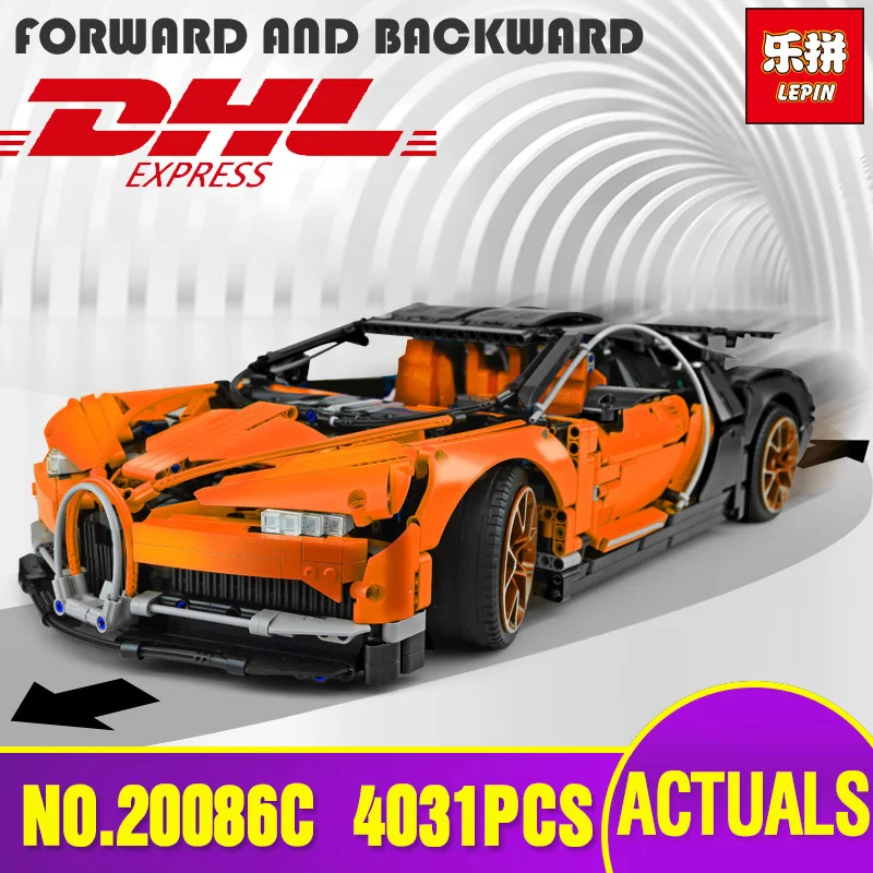 

DHL Lepin 20086C Technic Toy Orange Racing Car 42083 Set Building Blocks Bricks Model Christmas Gift Compatible with Legoinglys