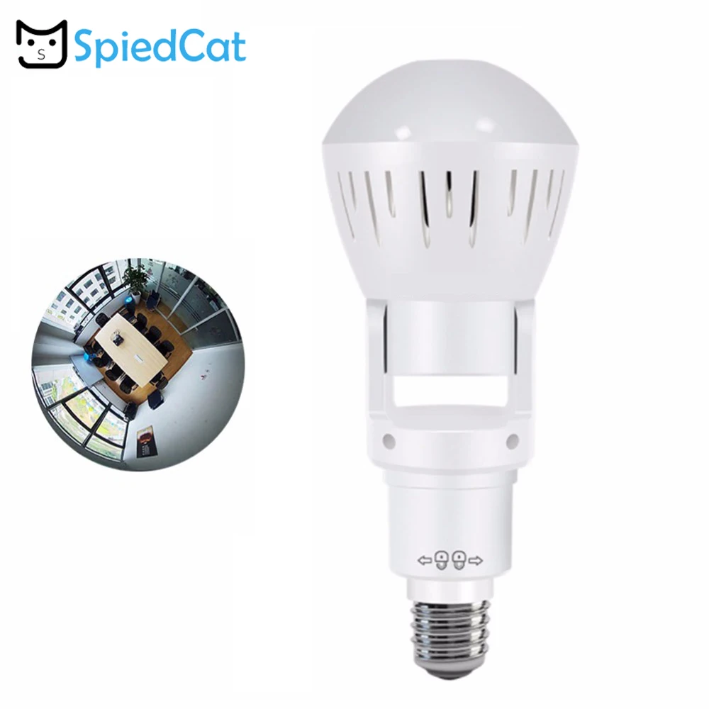 1080P 2MP 360 Degree Panoramic Smart Bulb White Light Wireless IP Camera Wifi Fisheye Mini Lamp CCTV Home Security Surveillance
1080P 2MP 360 Degree Panoramic Smart Bulb White Light Wireless IP Camera Wifi Fisheye Mini Lamp CCTV Home Security Surveillance