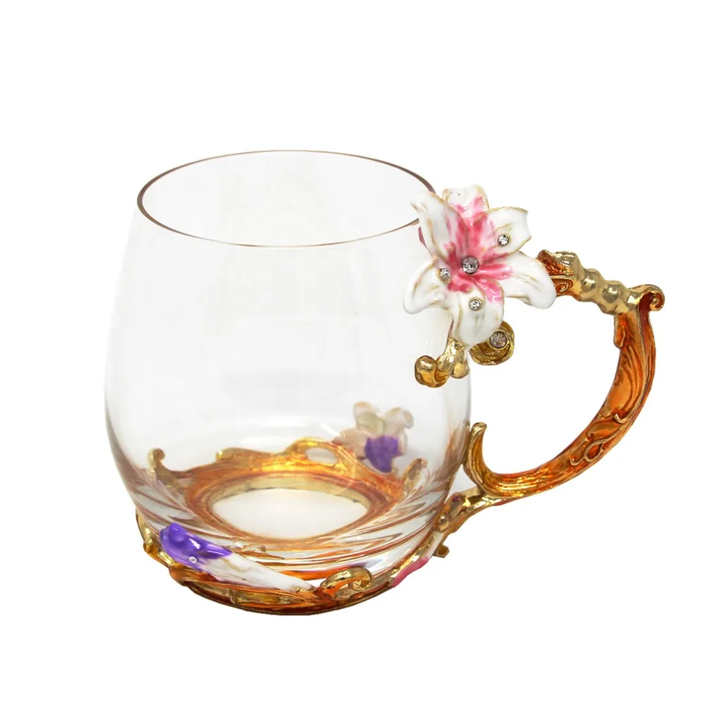 KEYTREND Coffee Mug with Novelty Enamle Charming Flower Design Glass Cups Individual Gift Box Package Perfect Gift Ideas AECL091
KEYTREND Coffee Mug with Novelty Enamle Charming Flower Design Glass Cups Individual Gift Box Package Perfect Gift Ideas AECL091