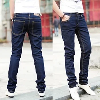 Hot Men Autumn Jeans Zipper Pockets Skinny Middle Waist Pencil Pants Casual Male Trousers MSK66 
Hot Men Autumn Jeans Zipper Pockets Skinny Middle Waist Pencil Pants Casual Male Trousers MSK66