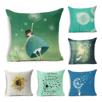Dandelion girl Cushion Cover sunflower pillow case Cotton line Dandelion pillow cover sofa Home Decorative almofadas
Dandelion girl Cushion Cover sunflower pillow case Cotton line Dandelion pillow cover sofa Home Decorative almofadas