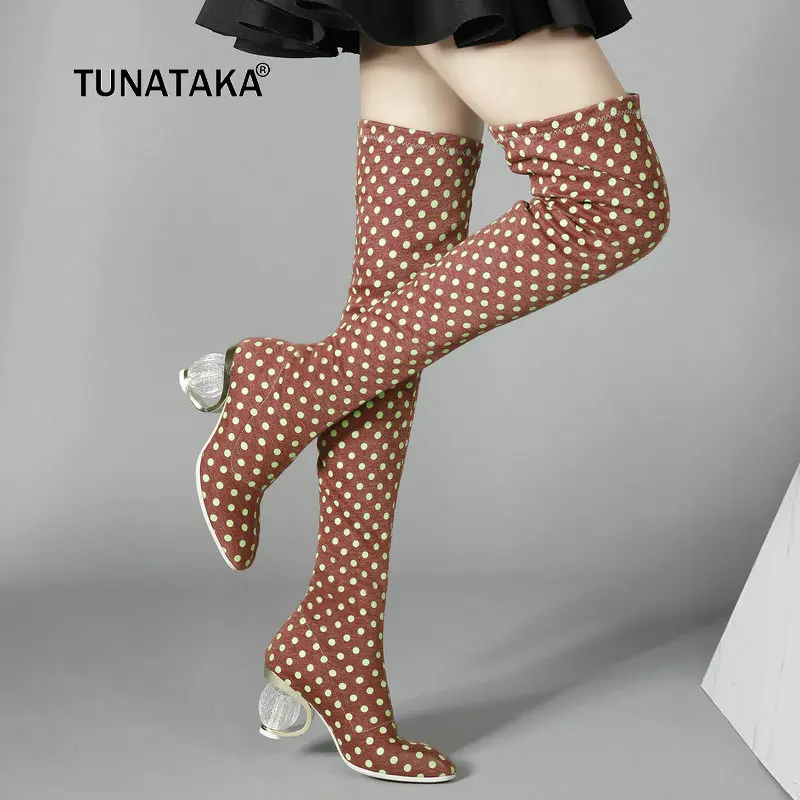 Women Comfort Strange Style Heel Thigh Boots Fashion Slip On Round Toe Fall Winter Over the Knee Boots Blue Red Brown
Women Comfort Strange Style Heel Thigh Boots Fashion Slip On Round Toe Fall Winter Over the Knee Boots Blue Red Brown