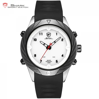 Graceful Shark Quartz Watch Men Outdoor Hiking Sport Clock White Dial Auto Date Day Analog Digital Display erkek kol saati/SH579
Graceful Shark Quartz Watch Men Outdoor Hiking Sport Clock White Dial Auto Date Day Analog Digital Display erkek kol saati/SH579