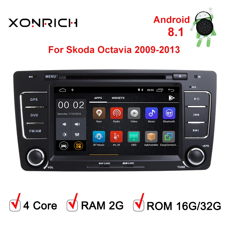 Autoradio 2 Din Android 8.1 GPS Car Multimedia Player DVD Automotivo For Skoda Octavia 2 3 Yeti 2008 2009 2010 2011 2012 2013
Autoradio 2 Din Android 8.1 GPS Car Multimedia Player DVD Automotivo For Skoda Octavia 2 3 Yeti 2008 2009 2010 2011 2012 2013