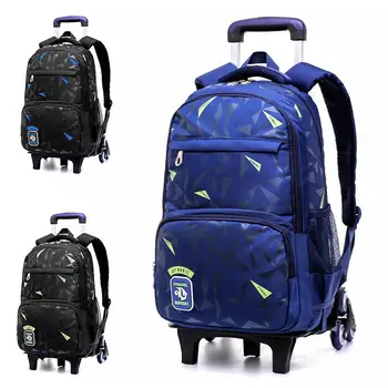 HOT can climb stairs luggage waterproof 5-10year school bag On wheels students knapsack Casual suitcase Children travel backpack