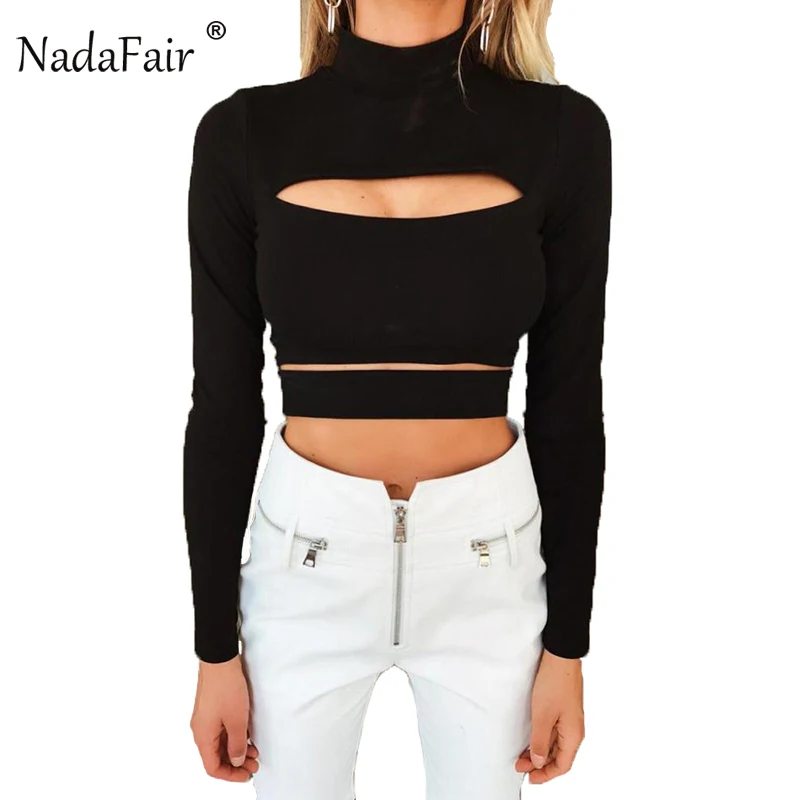 FSDA Turtleneck Sexy Hollow Out T Shirt Women 2018 Autumn Winter Slim Casual long Sleeve Crop Top Black White Wrap Tshirt
FSDA Turtleneck Sexy Hollow Out T Shirt Women 2018 Autumn Winter Slim Casual long Sleeve Crop Top Black White Wrap Tshirt