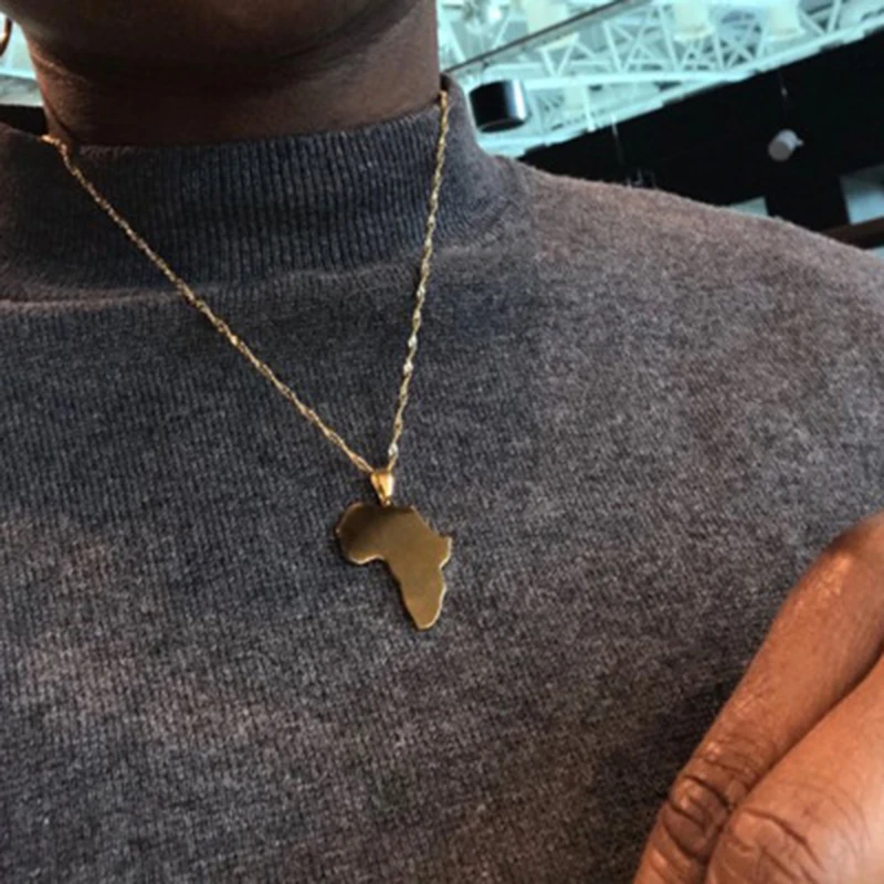 Trendy Africa Map Pendant Necklace for Women and Men Long Chain Necklace Gold Silver Color Collier Collar Jewelry
Trendy Africa Map Pendant Necklace for Women and Men Long Chain Necklace Gold Silver Color Collier Collar Jewelry