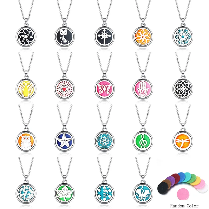 19 Style High Quality Aroma Box Pendant Necklace 316L Magnetic Aroma Essential Oil Diffuser Perfume Box Pendant jewelry 27mm
19 Style High Quality Aroma Box Pendant Necklace 316L Magnetic Aroma Essential Oil Diffuser Perfume Box Pendant jewelry 27mm