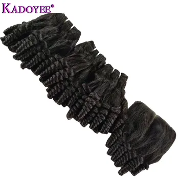 Brazilian Bouncy Hair Weave Bundles with Lace Closure Spring Curls Human Remy Hair Extensions Double Drawn Fumi Hair 3Bundles
Brazilian Bouncy Hair Weave Bundles with Lace Closure Spring Curls Human Remy Hair Extensions Double Drawn Fumi Hair 3Bundles