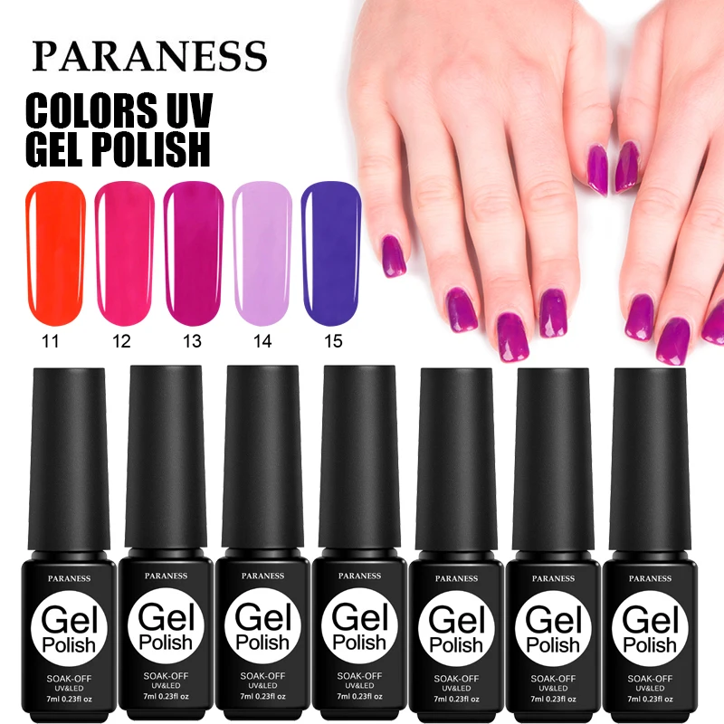 Paraness Ordinary Gel Nail Polish Soak Off LED Lamp Lucky Color Nails Gel Hybrid Varnish Long Lasting Gel Nail Lacquers for Sale
Paraness Ordinary Gel Nail Polish Soak Off LED Lamp Lucky Color Nails Gel Hybrid Varnish Long Lasting Gel Nail Lacquers for Sale