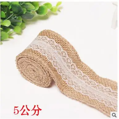 Wedding decoration hemp rope linen lace linen home decoration decorated holiday party 1m length
Wedding decoration hemp rope linen lace linen home decoration decorated holiday party 1m length