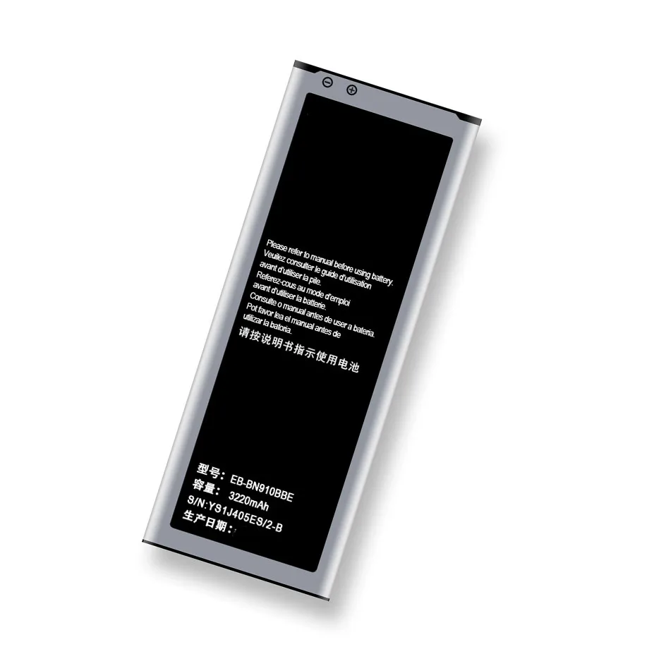 Replacement For NOTE4 EB-BN910BBE Battery for Samsung GALAXY NOTE 4 N910a N910u N910F N910H Phone Battery 3220 mAh
Replacement For NOTE4 EB-BN910BBE Battery for Samsung GALAXY NOTE 4 N910a N910u N910F N910H Phone Battery 3220 mAh