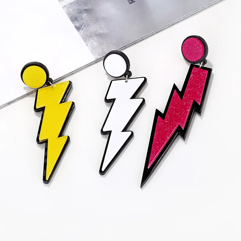 MODEBOX Acrylic Lightning Earrings Big Long Earrings Statement Earring For Women Brincos Acetate Plate Earrings
MODEBOX Acrylic Lightning Earrings Big Long Earrings Statement Earring For Women Brincos Acetate Plate Earrings