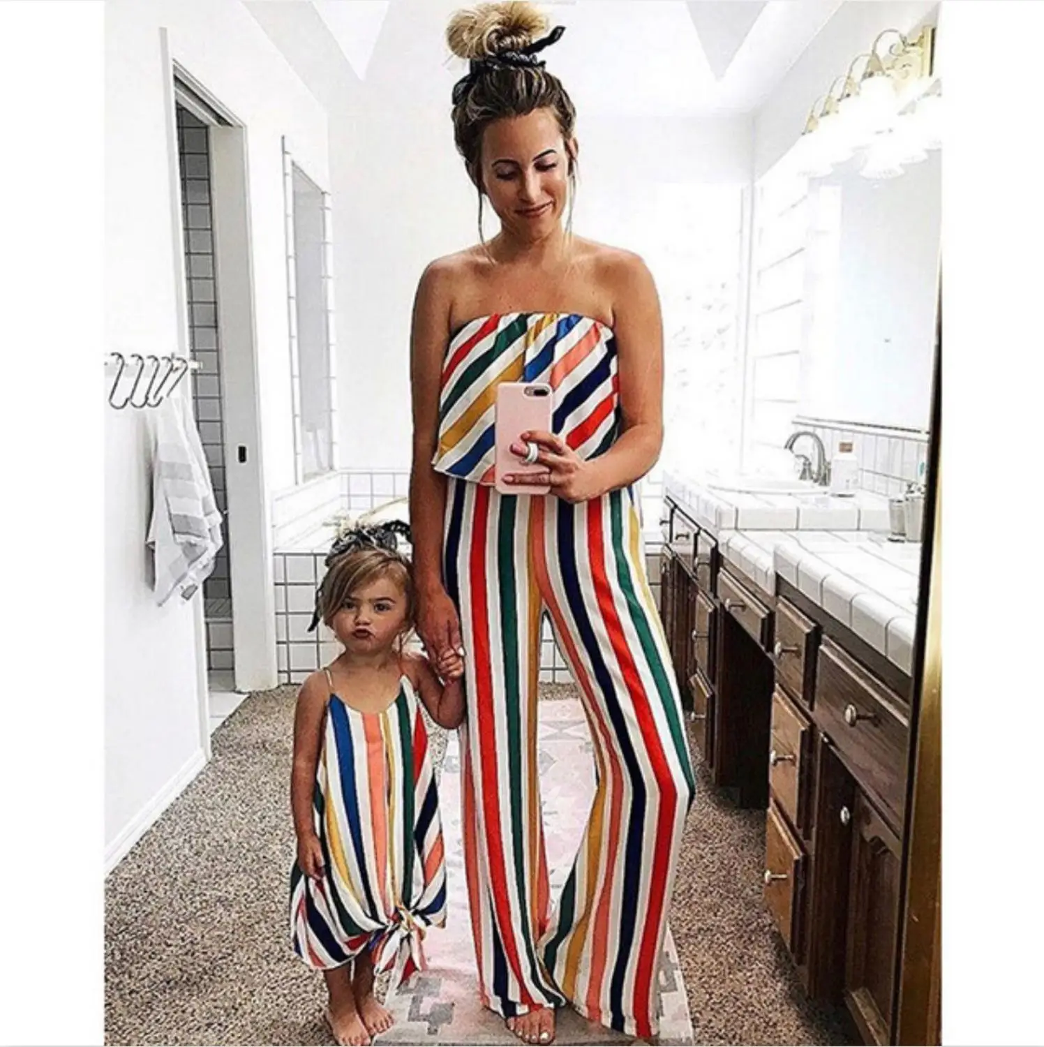 Mommy And Me Clothes Girls Dress Stripe Sleeveless Bandeau Rompers Mother Daughter Dresses Family Clothes Dress Lady's
Mommy And Me Clothes Girls Dress Stripe Sleeveless Bandeau Rompers Mother Daughter Dresses Family Clothes Dress Lady's