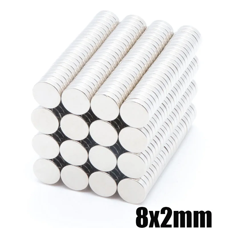 100pcs 8 x2mm NdFeB N35 super strong process strong neodymium magnet rare earth refrigerator magnet small strong magnet 8 x 2mm
100pcs 8 x2mm NdFeB N35 super strong process strong neodymium magnet rare earth refrigerator magnet small strong magnet 8 x 2mm