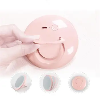 LED Lighted Make-up Mirror with Light Strap Finger Ring Stand Ultra-thin 90 Foldable Swivel Ring Cordless Cosmetic Mirror
LED Lighted Make-up Mirror with Light Strap Finger Ring Stand Ultra-thin 90 Foldable Swivel Ring Cordless Cosmetic Mirror