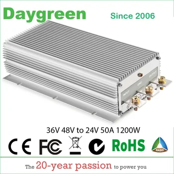 36V 48V TO 24V 50A STEP DOWN DC DC CONVERTER 36VDC 48VDC TO 24V DC 50 AMP 1200Watt B50-3648-24 Daygreen CE RoHS Certificated
36V 48V TO 24V 50A STEP DOWN DC DC CONVERTER 36VDC 48VDC TO 24V DC 50 AMP 1200Watt B50-3648-24 Daygreen CE RoHS Certificated