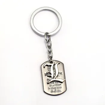 12pcs/lot Death Note Keychain 2 Style Cross Dog Tag Key Ring Holder Metal Fashion Car Bag Chaveiro Key Chain Anime Jewelry
12pcs/lot Death Note Keychain 2 Style Cross Dog Tag Key Ring Holder Metal Fashion Car Bag Chaveiro Key Chain Anime Jewelry