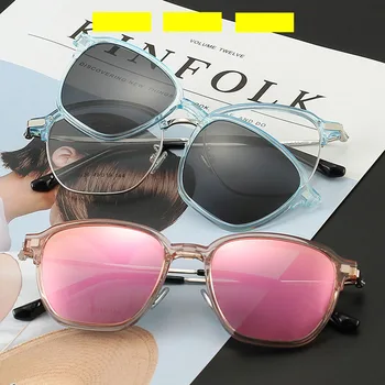 Square Stylish Non-prescription Optical Women Eyewear Frame With Clear Lens Clip On Polarized Sunglasses For Driving Men
Square Stylish Non-prescription Optical Women Eyewear Frame With Clear Lens Clip On Polarized Sunglasses For Driving Men