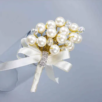 Fashion new Style luxury best man Corsage Pearl Groom groomsman men suit Boutonniere pin brooch Wedding party accessories decor
Fashion new Style luxury best man Corsage Pearl Groom groomsman men suit Boutonniere pin brooch Wedding party accessories decor