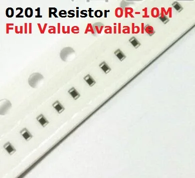 

500PCS/lot SMD Chip 0201 Resistor 150K/160K/180K/200K/220K/Ohm 5% Resistance 150/160/180/200/220/K Resistors Free Shipping