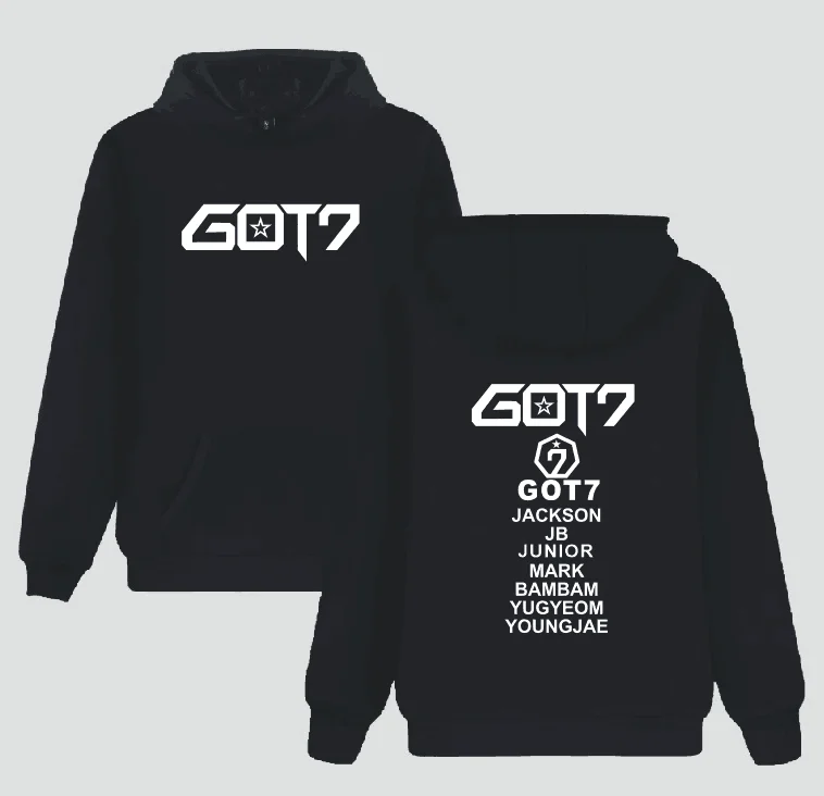 Kpop Got7 Hoodies For Women Fashion Harajuku Fleece Sweatshirt Pullover Hoodie Kpop GOT7 Member Name Print JR Junior
Kpop Got7 Hoodies For Women Fashion Harajuku Fleece Sweatshirt Pullover Hoodie Kpop GOT7 Member Name Print JR Junior