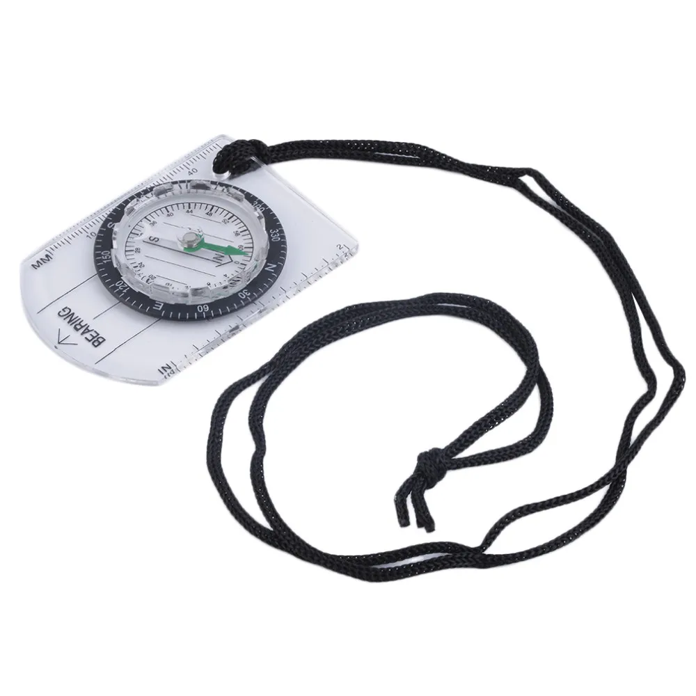 Mini Baseplate Compass Map Scale Ruler Outdoor Camping Hiking Cycling Scouts Military Compass