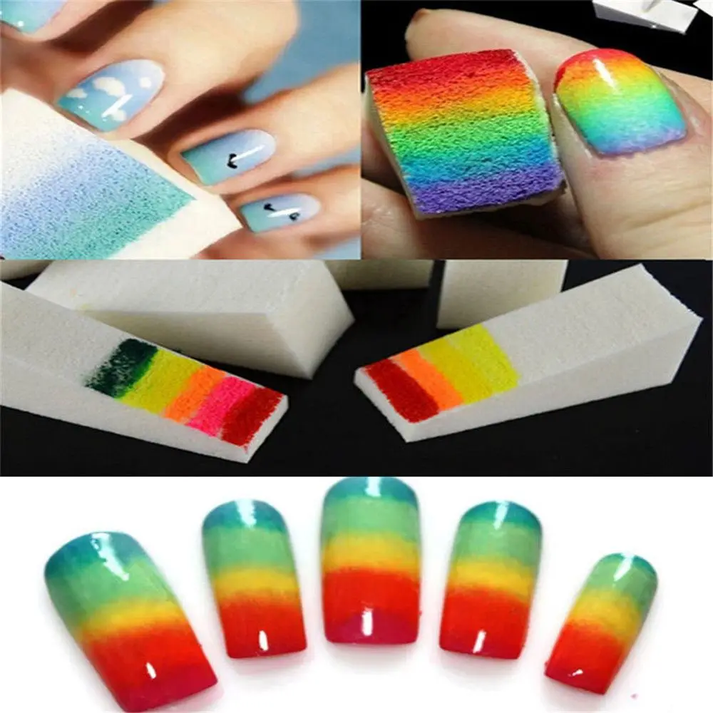 8pcs Nail Art Gradient Color Stamping Sponge Gel Polish Varnish 3D Image DIY Transfer Soft Triangle Coloring Stamp Foam Buffer
8pcs Nail Art Gradient Color Stamping Sponge Gel Polish Varnish 3D Image DIY Transfer Soft Triangle Coloring Stamp Foam Buffer