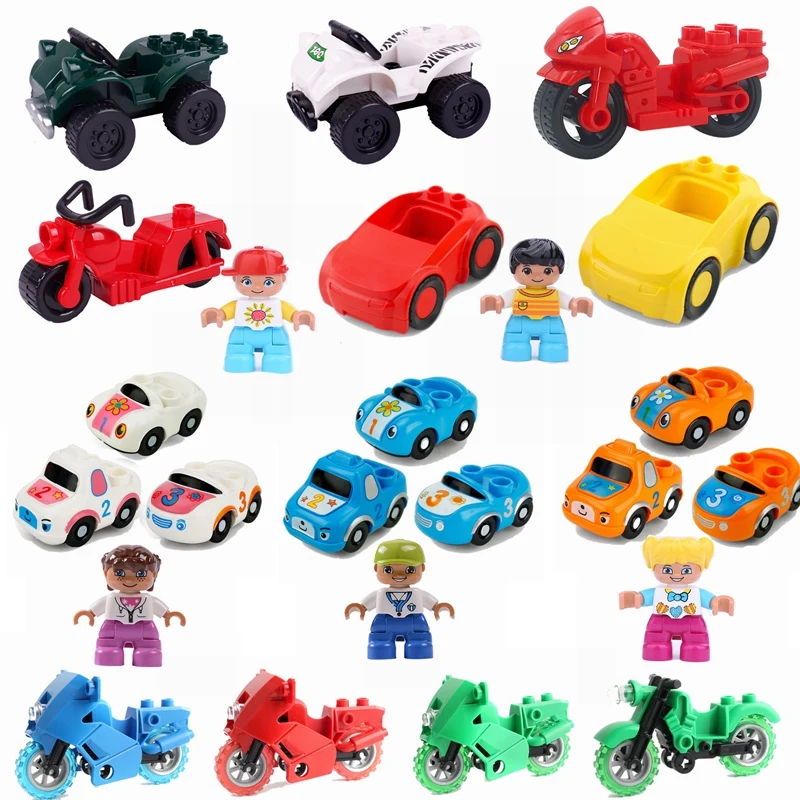 Legoing Duplo Cars Motorcycles Figure Big Size MOC Single Sale DIY Building Blocks Toy for Children Compatible for Duplo Blocks
Legoing Duplo Cars Motorcycles Figure Big Size MOC Single Sale DIY Building Blocks Toy for Children Compatible for Duplo Blocks